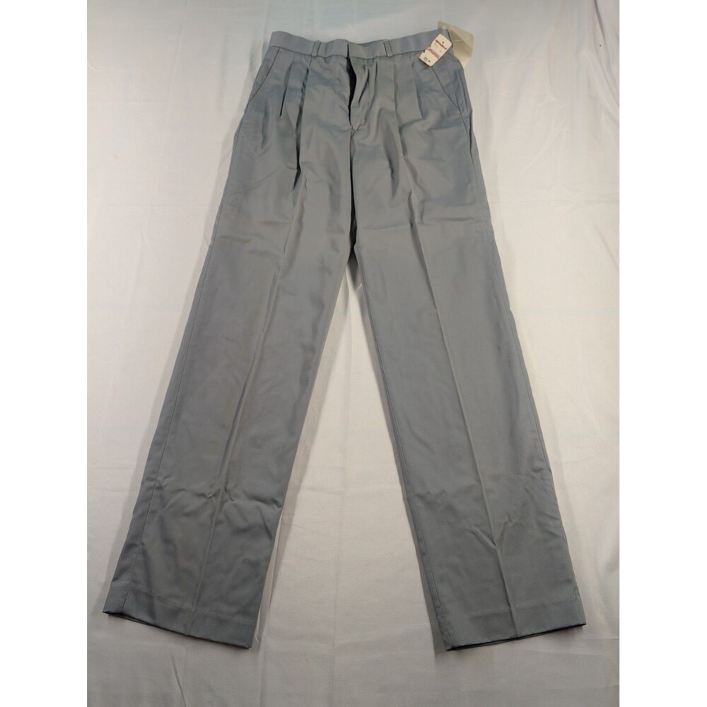 ​Vintage Cotler Mens Slacks 30x32 Grey Pleated Dress Pants New With Tags USA